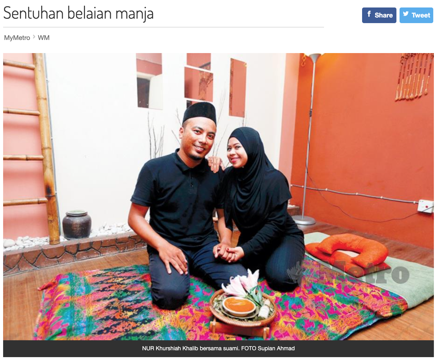 Harian Metro 22 February 2020 – Sentuhan Belaian Manja